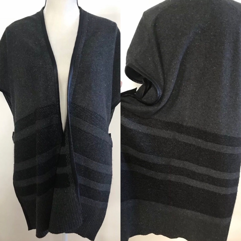 •Banana Republic• Striped Wool Vest / Shawl - Picture 1 of 8